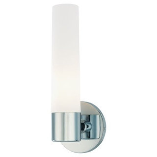 Kovacs P5041-077 1 Light 4.75" Width Bathroom Sconce in Chrome from the Saber Collection