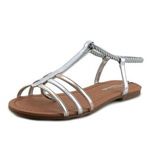 Nina Kids Melvie Youth Open Toe Synthetic Silver Sandals