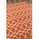 Thumbnail 19, Momeni Baja Moroccan Tile Orange Indoor/Outdoor Area Rug - 8'6" x 13'. Changes active main hero.
