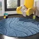 preview thumbnail 14 of 103, SAFAVIEH Florida Shag Sigtraud Abstract Waves 1.2-inch Area Rug