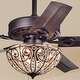 Thumbnail 1, Catalina Bronze 5-blade 48-inch Crystal Ceiling Fan (Optional Remote).