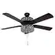 Olivia Oil Rubbed Bronze Finish/ Crystal 52-inch LED Ceiling Fan - 52"L x 52"W x 18.25"H - 52"L x 52"W x 18.25"H - Thumbnail 3
