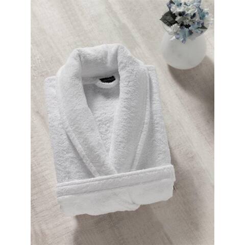 Classic Turkish Towels Shawl Collar Cotton Terry Cloth Bath Robe for Women and Men