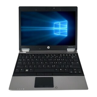 Refurbished HP EliteBook 2540P 12.1'' Laptop Intel Core i7-640LM 2.13G 4G DDR3 160G Win 10 Pro 1 Year Warranty - Black