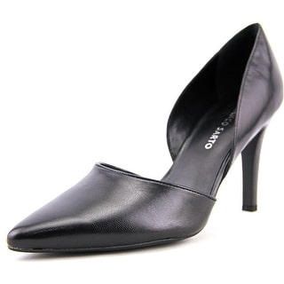 Franco Sarto Arrow Women Pointed Toe Leather Black Heels