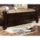 Furniture of America Vame Traditional Walnut Solid Wood Panel Bed - Thumbnail 3