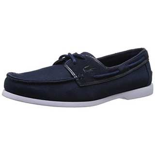 Lacoste Mens Navire Suede Slip On Boat Shoes - 8 medium (d)