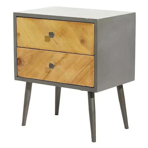 Carson Carrington Vindfalle Rustic Wood Two-tone 2-Drawer Nightstand