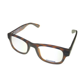 Converse Opthalmic Mens Rectangle Plastic Eyeglass Frame Tortoise Q036 - Medium
