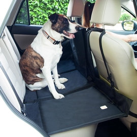 Frontpet Backseat Pet Bridge - Ideal for Trucks, SUVs, and Full Sized Sedans Dog Car Seat Extender Platform Cover Barrier Divid