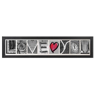 Creative Personalized Imagine Letter Art Frame with 4x6 inch clip frames, Wooden Frame - Black ( 3 to 9 Picture )