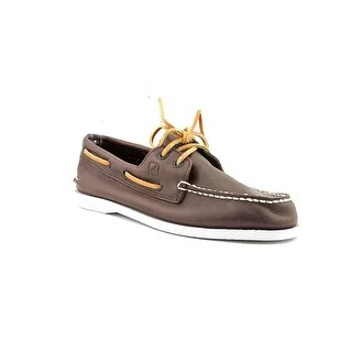 Sperry Top Sider A/O Youth Moc Toe Leather Brown Boat Shoe