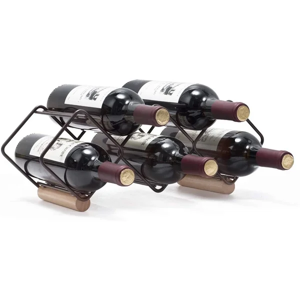 5 Bottle Tabletop Wine Rack