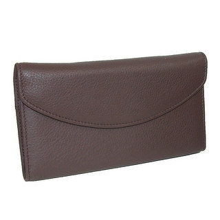 DOPP Women's Leather Roma Checkbook Clutch Wallet - One Size