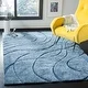 preview thumbnail 47 of 103, SAFAVIEH Florida Shag Sigtraud Abstract Waves 1.2-inch Area Rug