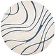 preview thumbnail 32 of 103, SAFAVIEH Florida Shag Sigtraud Abstract Waves 1.2-inch Area Rug
