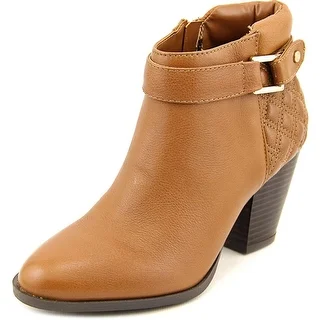 Alfani Wakefeld Women Pointed Toe Leather Brown Bootie (Option: 11)