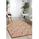 preview thumbnail 6 of 71, Nourison Caribbean Floral Geometric Indoor/Outdoor Area Rug 3'11" x 5'11" - Ivory/Red