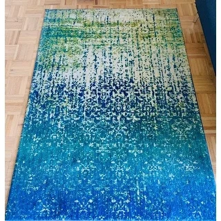 Alexander Home Contemporary Distressed Abstract Area Rug