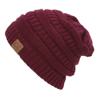 C.C Women's Thick Soft Knit Beanie Cap Hat
