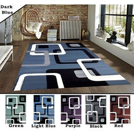 2x7.2 5.3x7.2 8x10 Feet Rug Carpet Area Rug Green Black Red Purple Blue Polyester Modern Contemporary