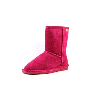Bearpaw Emma Youth Round Toe Suede Purple Snow Boot