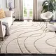preview thumbnail 1 of 103, SAFAVIEH Florida Shag Sigtraud Abstract Waves 1.2-inch Area Rug