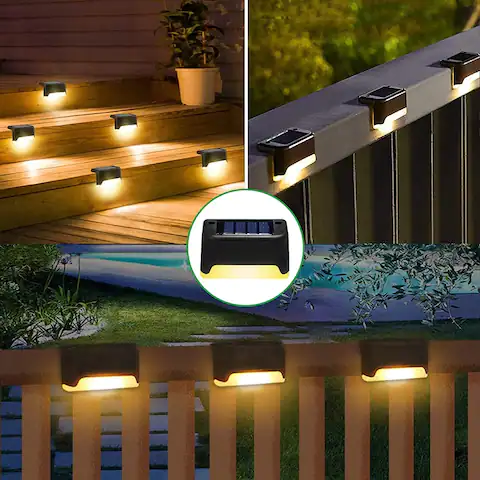 4Pack Solar Deck Waterproof Lights