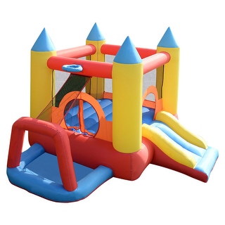 Costway Inflatable Mighty Bounce House Jumper Castle Moonwalk Without Blower