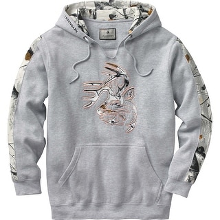 Legendary Whitetails Mens Big Game Snow Camo Outfitter Hoodie