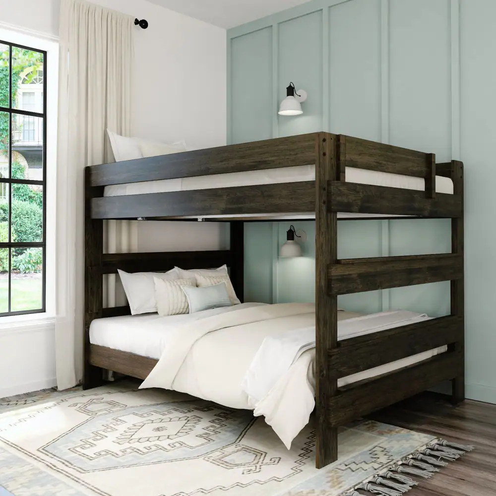 Max and Lily Farmhouse Queen over Queen Bunk Bed