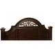 Furniture of America Vame Traditional Walnut Solid Wood Panel Bed - Thumbnail 2
