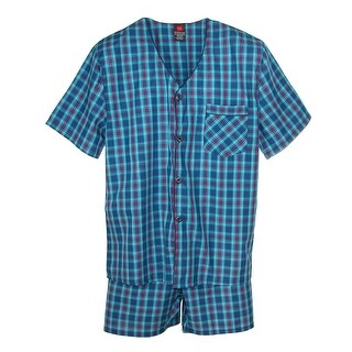 Hanes Men's Short Sleeve Short Leg Pajama Set (2 options available)
