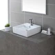 Kraus Elavo 18 1/2 inch Square Porcelain Ceramic Vessel Bathroom Sink - Thumbnail 7