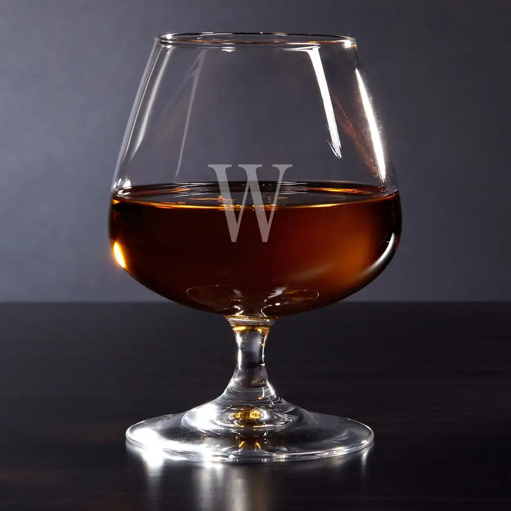 Monogrammed Cognac Brandy Glass