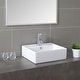 Kraus Elavo 18 1/2 inch Square Porcelain Ceramic Vessel Bathroom Sink - Thumbnail 6