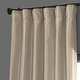 Faux Silk Taffeta Solid Blackout Single Curtain Panel - Thumbnail 46