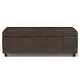 WYNDENHALL Stanford 48 inch Wide Transitional Rectangle Storage Ottoman - Thumbnail 42