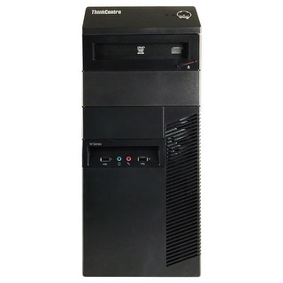Lenovo ThinkCentre M82 Computer Tower Intel Core I5 3470 3.2G 16GB DDR3 2TB Windows 7 Pro 1 Year Warranty (Refurbished) - Black