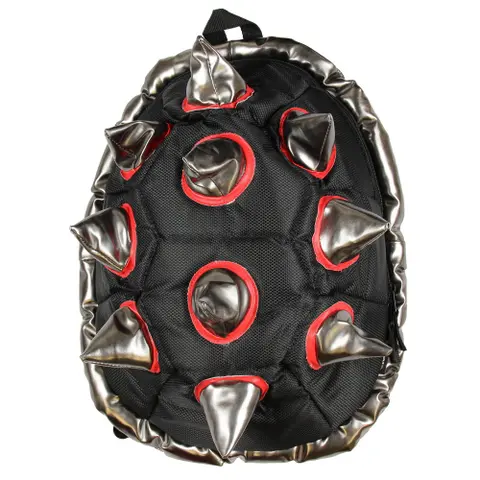 BioDomes Spiked Black-Red Shell Backpack