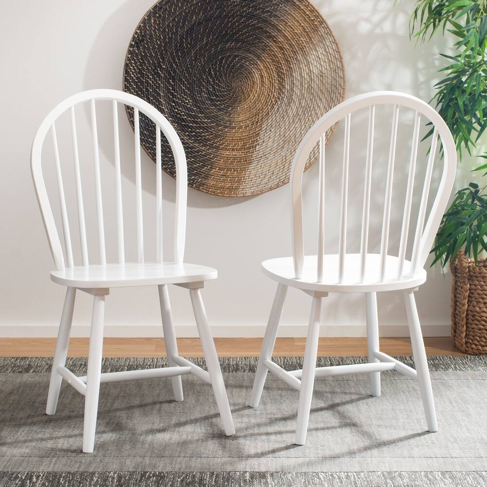 SAFAVIEH Camden Spindle Oval Back Dining Chairs (Set of 2) - 17.9" x 19.7" x 37"