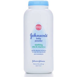 JOHNSON'S Baby Powder, Pure Cornstarch with Soothing Aloe & Vitamin E 9 oz