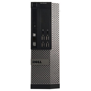 Dell OptiPlex 990 Desktop Computer SFF Intel Core I3 2100 3.1G 8GB DDR3 1TB Windows 7 Pro 1 Year Warranty (Refurbished) - Black