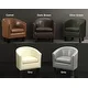 preview thumbnail 1 of 8, Isabela Faux Leather Barrel Accent Club Chair by Moser Bay