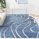 preview thumbnail 20 of 103, SAFAVIEH Florida Shag Sigtraud Abstract Waves 1.2-inch Area Rug