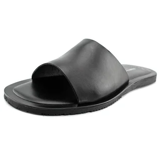 Kenneth Cole NY Keep It Reel Men Open Toe Leather Slides Sandal