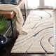 preview thumbnail 17 of 103, SAFAVIEH Florida Shag Sigtraud Abstract Waves 1.2-inch Area Rug