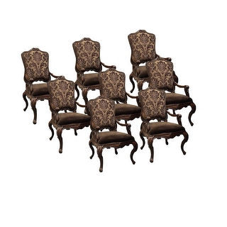 Palladio Arm Dining Chair, Fabric back Set of 8 - Neutral
