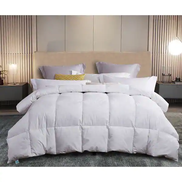 slide 2 of 4, Martha Stewart White Feather and Down Comforter Full - Queen