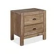 Montauk Solid Wood 2-drawer Nightstand - Thumbnail 1
